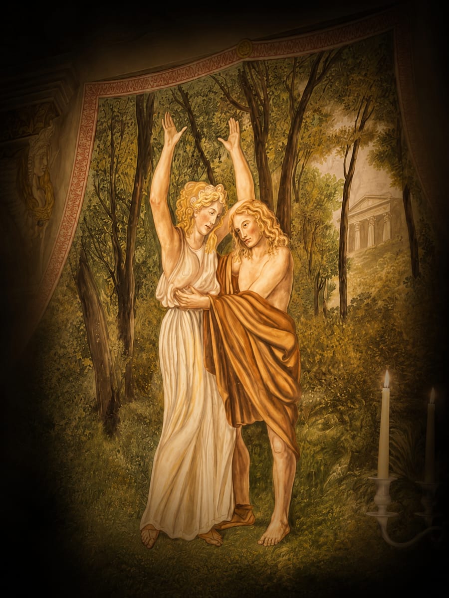 Particolare dell'affresco