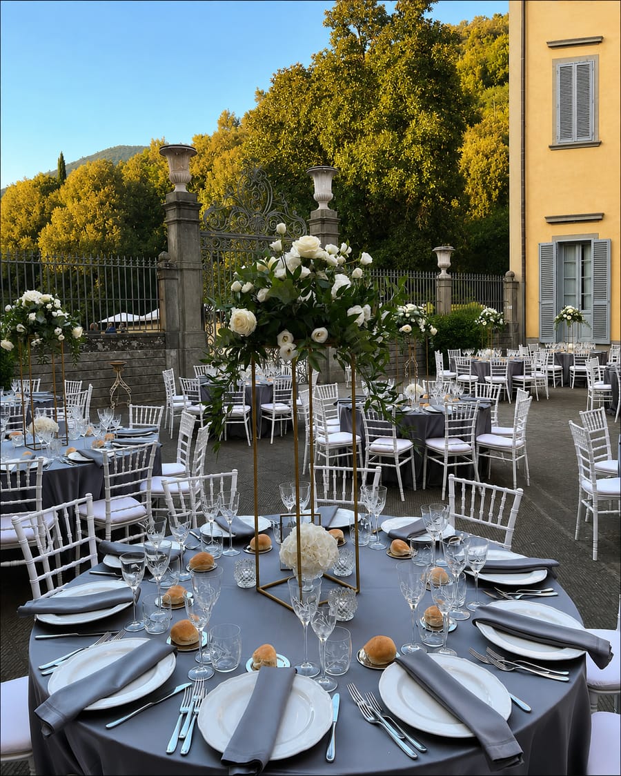 Il cortile nella luce del pomeriggio