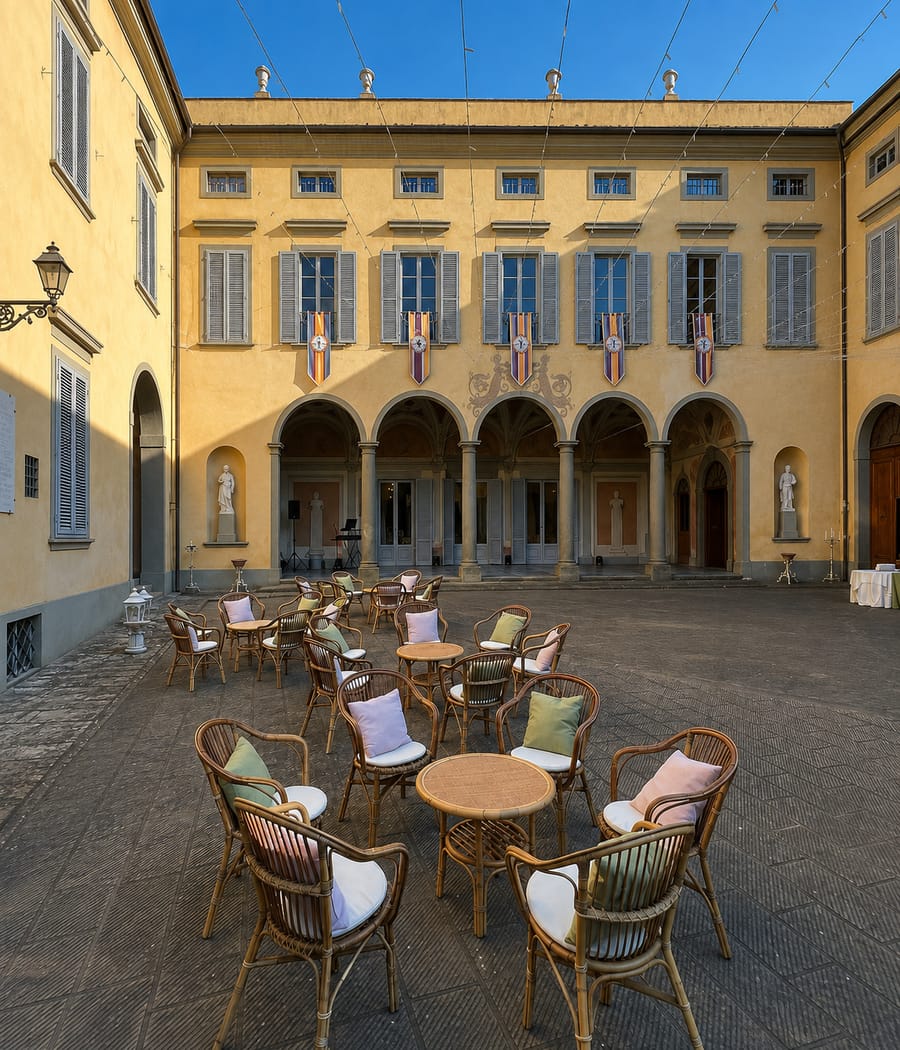 La loggia della facciata